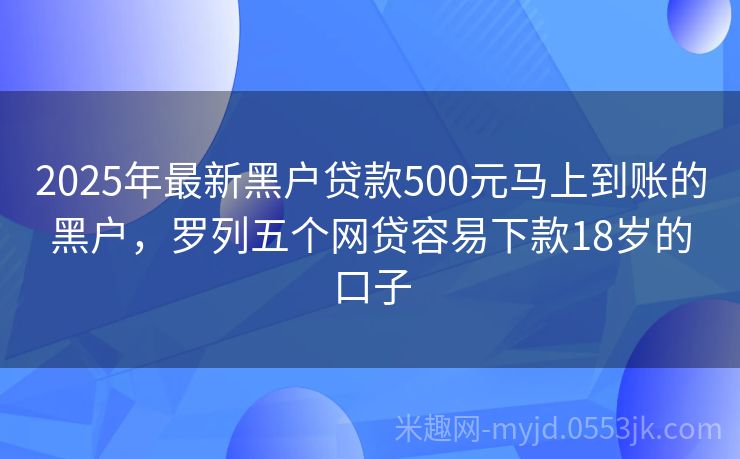2025年黑戶最新口子申請(qǐng)指南，初學(xué)者與進(jìn)階用戶通用步驟
